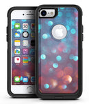 Unfocused Blue and Red Orbs - iPhone 7 or 7 Plus Commuter Case Skin Kit
