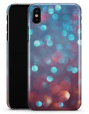 Unfocused Blue and Red Orbs - iPhone X Clipit Case