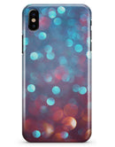 Unfocused Blue and Red Orbs - iPhone X Clipit Case