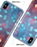 Unfocused Blue and Red Orbs - iPhone X Clipit Case