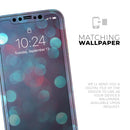 Unfocused Blue and Red Orbs - Protective Skin Wrap & Decal – Compatible with iPhone SE to iPhone 17 Pro Max (All Models)