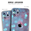 Unfocused Blue and Red Orbs - Protective Skin Wrap & Decal – Compatible with iPhone SE to iPhone 17 Pro Max (All Models)