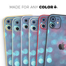 Unfocused Blue and Red Orbs - Protective Skin Wrap & Decal – Compatible with iPhone SE to iPhone 17 Pro Max (All Models)