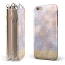 Unfocused Glowing Lights with Gold iPhone 6/6s or 6/6s Plus 2-Piece Hybrid INK-Fuzed Case