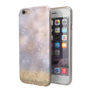 Unfocused Glowing Lights with Gold iPhone 6/6s or 6/6s Plus 2-Piece Hybrid INK-Fuzed Case