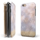 Unfocused Glowing Lights with Gold iPhone 6/6s or 6/6s Plus 2-Piece Hybrid INK-Fuzed Case