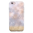 Unfocused Glowing Lights with Gold iPhone 6/6s or 6/6s Plus 2-Piece Hybrid INK-Fuzed Case