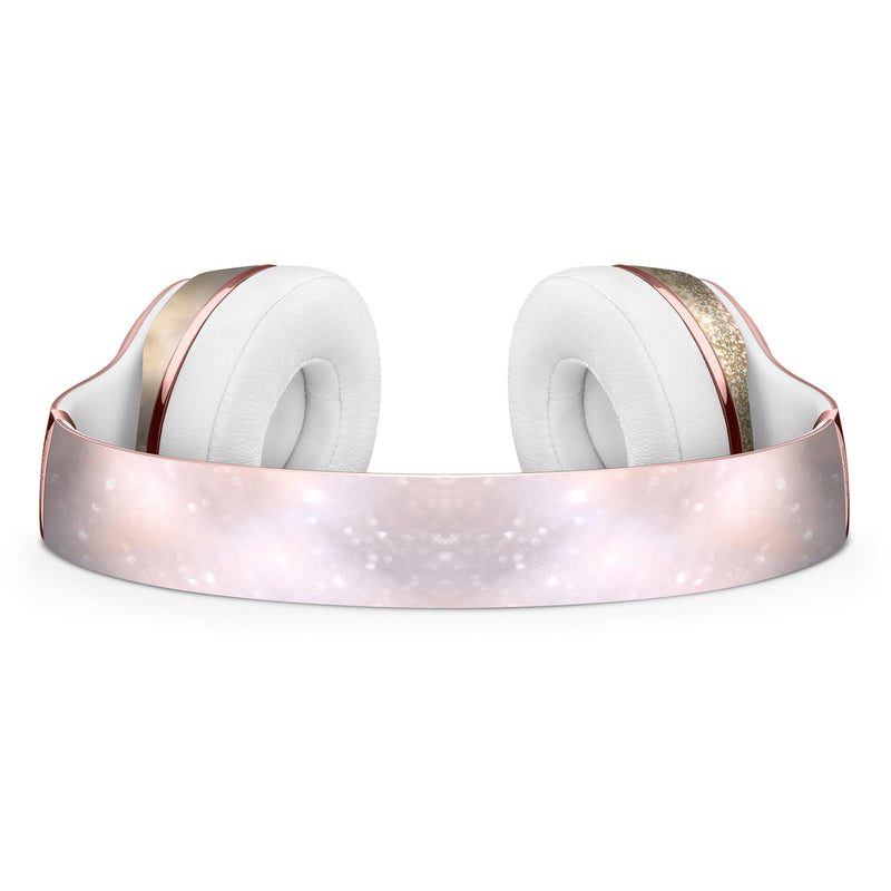 Unfocused Glowing Lights with Gold Full-Body Skin Kit for the Beats by Dre Solo 3 Wireless Headphones
