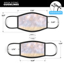 Unfocused Glowing Lights with Gold - Made in USA Mouth Cover Unisex Anti-Dust Cotton Blend Reusable & Washable Face Mask with Adjustable Sizing for Adult or Child