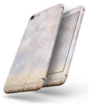 Unfocused Glowing Lights with Gold - Skin-kit for the iPhone 8 or 8 Plus