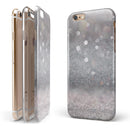 Unfocused Grayscale Glimmering Orbs of Light iPhone 6/6s or 6/6s Plus 2-Piece Hybrid INK-Fuzed Case