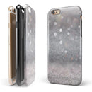 Unfocused Grayscale Glimmering Orbs of Light iPhone 6/6s or 6/6s Plus 2-Piece Hybrid INK-Fuzed Case