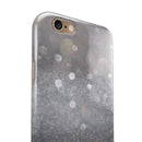Unfocused Grayscale Glimmering Orbs of Light iPhone 6/6s or 6/6s Plus 2-Piece Hybrid INK-Fuzed Case