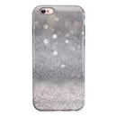 Unfocused Grayscale Glimmering Orbs of Light iPhone 6/6s or 6/6s Plus 2-Piece Hybrid INK-Fuzed Case