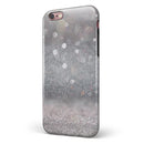 Unfocused Grayscale Glimmering Orbs of Light iPhone 6/6s or 6/6s Plus 2-Piece Hybrid INK-Fuzed Case