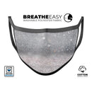 Unfocused Grayscale Glimmering Orbs of Light - Made in USA Mouth Cover Unisex Anti-Dust Cotton Blend Reusable & Washable Face Mask with Adjustable Sizing for Adult or Child