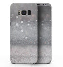 Unfocused Grayscale Glimmering Orbs of Light - Samsung Galaxy S8 Full-Body Skin Kit