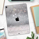 Unfocused Grayscale Glimmering Orbs of Light - Full Body Skin Decal for the Apple iPad Pro 12.9", 11", 10.5", 9.7", Air or Mini (All Models Available)