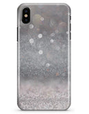 Unfocused Grayscale Glimmering Orbs of Light - iPhone X Clipit Case