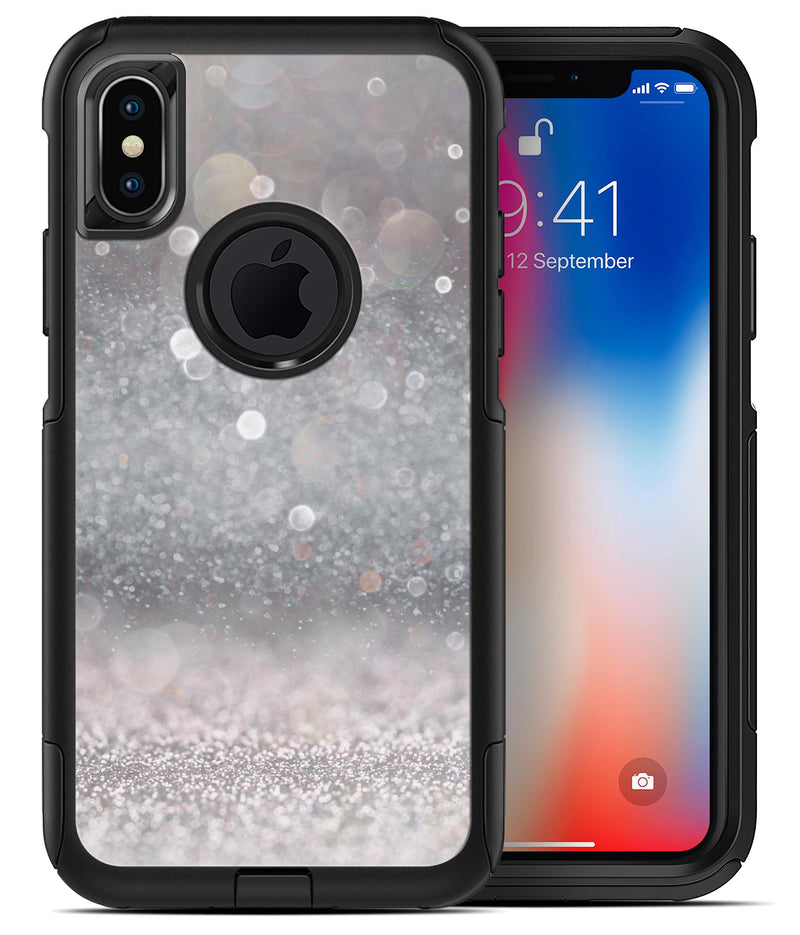 Unfocused Grayscale Glimmering Orbs of Light - iPhone X OtterBox Case & Skin Kits