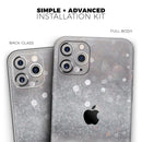 Unfocused Grayscale Glimmering Orbs of Light - Protective Skin Wrap & Decal – Compatible with iPhone SE to iPhone 17 Pro Max (All Models)