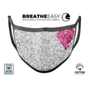 Unfocused Heart Glimmer - Made in USA Mouth Cover Unisex Anti-Dust Cotton Blend Reusable & Washable Face Mask with Adjustable Sizing for Adult or Child