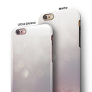 Unfocused Light Pink Glowing Orbs of Light iPhone 6/6s or 6/6s Plus 2-Piece Hybrid INK-Fuzed Case