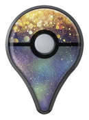 Unfocused MultiColor Gold Sparkle  Pokémon GO Plus Vinyl Protective Decal Skin Kit
