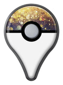 Unfocused MultiColor Gold Sparkle  Pokémon GO Plus Vinyl Protective Decal Skin Kit