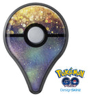 Unfocused MultiColor Gold Sparkle  Pokémon GO Plus Vinyl Protective Decal Skin Kit