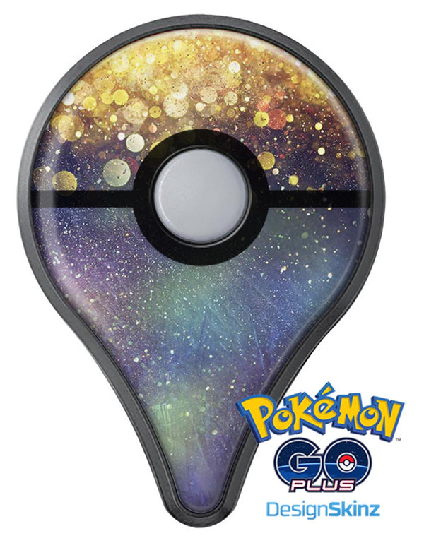 Unfocused MultiColor Gold Sparkle  Pokémon GO Plus Vinyl Protective Decal Skin Kit