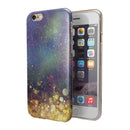 Unfocused MultiColor Gold Sparkle iPhone 6/6s or 6/6s Plus 2-Piece Hybrid INK-Fuzed Case