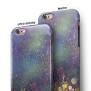 Unfocused MultiColor Gold Sparkle iPhone 6/6s or 6/6s Plus 2-Piece Hybrid INK-Fuzed Case