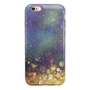 Unfocused MultiColor Gold Sparkle iPhone 6/6s or 6/6s Plus 2-Piece Hybrid INK-Fuzed Case