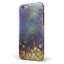 Unfocused MultiColor Gold Sparkle iPhone 6/6s or 6/6s Plus 2-Piece Hybrid INK-Fuzed Case