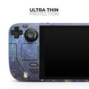 Unfocused MultiColor Gold Sparkle // Vinyl Skin Wrap for Steam Deck OLED & Steam Deck (LCD) — Soft Matte or Ultra Gloss