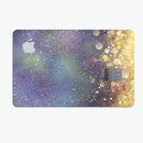 Unfocused MultiColor Gold Sparkle  - Premium Protective Decal Skin-Kit for the Apple Credit Card