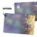 Unfocused MultiColor Gold Sparkle  - Premium Protective Decal Skin-Kit for the Apple Credit Card