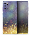 Unfocused MultiColor Gold Sparkle - Premium Vinyl Skin Decal for Samsung Galaxy S25 Ultra, S24, S23, S22 & All Galaxy S Models