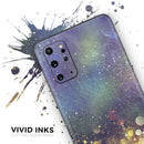 Unfocused MultiColor Gold Sparkle - Premium Vinyl Skin Decal for Samsung Galaxy S25 Ultra, S24, S23, S22 & All Galaxy S Models