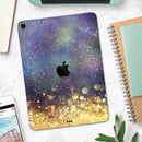 Unfocused MultiColor Gold Sparkle  - Full Body Skin Decal for the Apple iPad Pro 12.9", 11", 10.5", 9.7", Air or Mini (All Models Available)