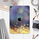Unfocused MultiColor Gold Sparkle  - Full Body Skin Decal for the Apple iPad Pro 12.9", 11", 10.5", 9.7", Air or Mini (All Models Available)