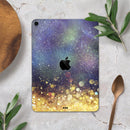 Unfocused MultiColor Gold Sparkle  - Full Body Skin Decal for the Apple iPad Pro 12.9", 11", 10.5", 9.7", Air or Mini (All Models Available)