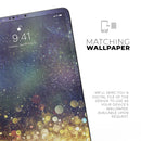 Unfocused MultiColor Gold Sparkle  - Full Body Skin Decal for the Apple iPad Pro 12.9", 11", 10.5", 9.7", Air or Mini (All Models Available)