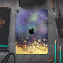 Unfocused MultiColor Gold Sparkle  - Full Body Skin Decal for the Apple iPad Pro 12.9", 11", 10.5", 9.7", Air or Mini (All Models Available)