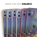 Unfocused MultiColor Gold Sparkle - Vinyl Skin Wrap for iPhone 17 Pro Max, 17 Pro, 17 Air, 17, 16 & All Models — Soft Matte or Ultra Gloss