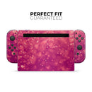 Unfocused Pink Glimmer // Skin Decal Wrap Kit for Nintendo Switch Console & Dock, Joy-Cons, Pro Controller, Lite, 3DS XL, 2DS XL, DSi, or Wii - Vinyl Skin Wrap for Nintendo Switch 2, OLED, Lite, Pro Controller, Wii & Classic Handhelds