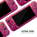 Unfocused Pink Glimmer // Skin Decal Wrap Kit for Nintendo Switch Console & Dock, Joy-Cons, Pro Controller, Lite, 3DS XL, 2DS XL, DSi, or Wii - Vinyl Skin Wrap for Nintendo Switch 2, OLED, Lite, Pro Controller, Wii & Classic Handhelds