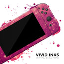Unfocused Pink Glimmer // Skin Decal Wrap Kit for Nintendo Switch Console & Dock, Joy-Cons, Pro Controller, Lite, 3DS XL, 2DS XL, DSi, or Wii - Vinyl Skin Wrap for Nintendo Switch 2, OLED, Lite, Pro Controller, Wii & Classic Handhelds