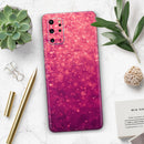 Unfocused Pink Glimmer - Premium Vinyl Skin Decal for Samsung Galaxy S25 Ultra, S24, S23, S22 & All Galaxy S Models